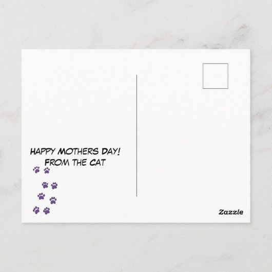 Kat Mum Adoption Briefkaart (Achterkant)