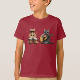 Kat Muziek Duo Kinderen T-shirt