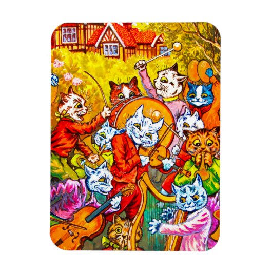 Kat Muziekband Magneet (Verticaal)