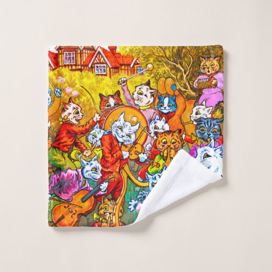 Kat Muziekband Washandje (Wasdoekje)