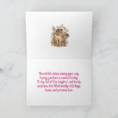 KAT N BLOEMEN KLEINDOCHTER VERJAARDAG KAART (Binnen)