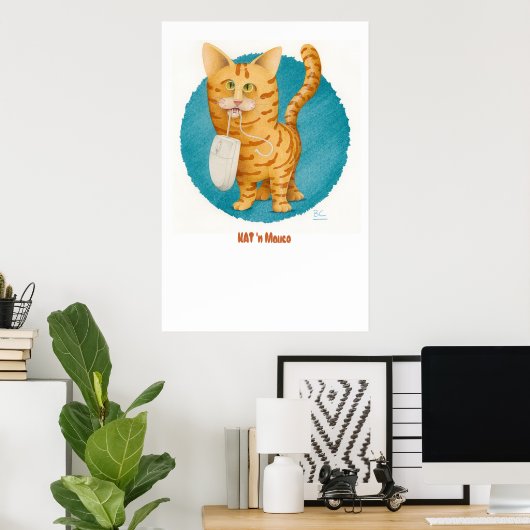 KAT 'n muis Poster (Thuiskantoor)
