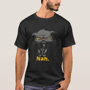 Kat Nah Verveelde Kat Gele Ogen Kat Kitten T-shirt