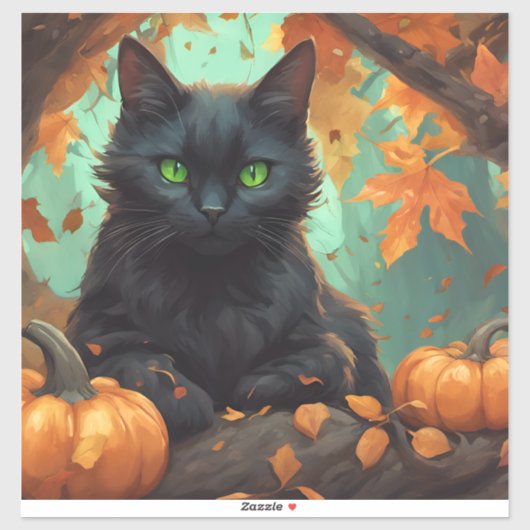 Kat najaar sticker (Vel)