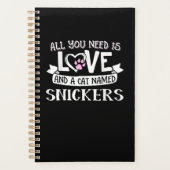 Kat Name Snickers Lovers | Alles wat je nodig hebt Planner (Voorkant)