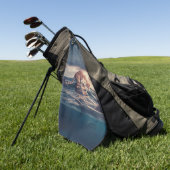 Kat Nap Droom of Nachtmerrie Golfhanddoek (Groen)