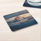 Kat Nap Droom of Nachtmerrie Kartonnen Onderzetters (Schuin)