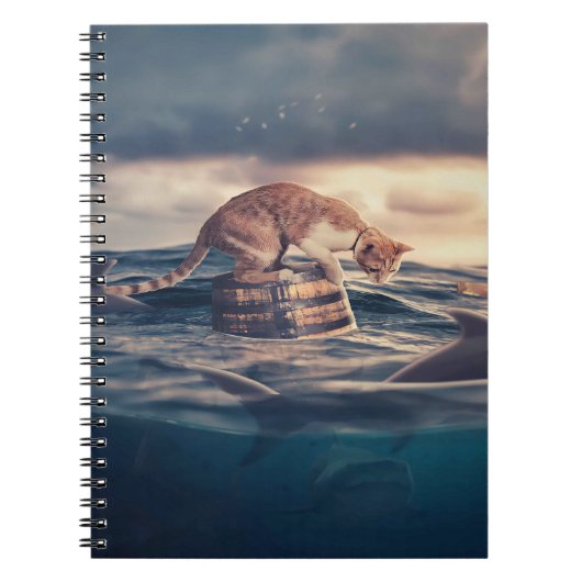 Kat Nap Droom of Nachtmerrie Notitieboek (Voorkant)