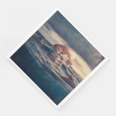 Kat Nap Droom of Nachtmerrie Servet (Hoek)