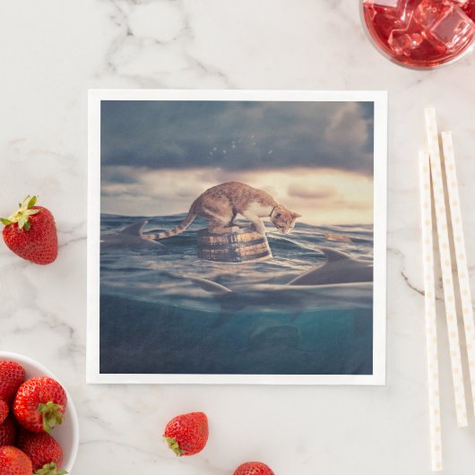 Kat Nap Droom of Nachtmerrie Servet (Insitu)