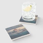 Kat Nap Droom of Nachtmerrie Stenen Onderzetter (Zijkant)