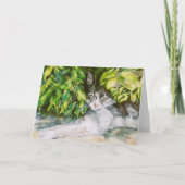 Kat Napping Kaart (Voorkant)