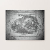 Kat Napping op de laptop of maak je eigen Legpuzzel (Horizontaal)