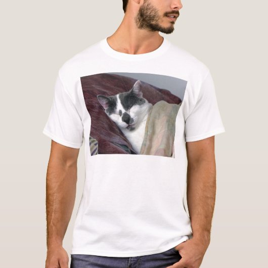 Kat Napping T-shirt (Voorkant)