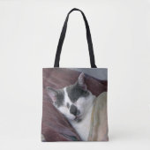 Kat Napping Tote Bag (Voorkant)