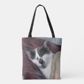 Kat Napping Tote Bag (Achterkant)