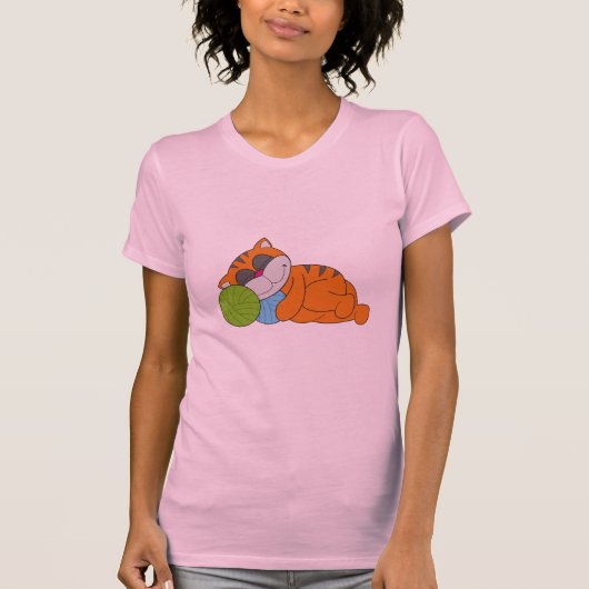 Kat Napping Tshirts en cadeautjes (Voorkant)