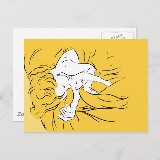 Kat Naps Briefkaart (Voorkant / Achterkant)