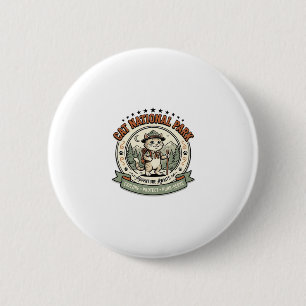 Kat Nationaal Park Kat Nationaal Park Poster Kat V Ronde Button 5,7 Cm