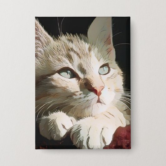 Kat, natuur, huisdier button (Voorkant)