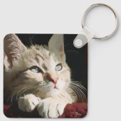 Kat, natuur, huisdier sleutelhanger (Achterkant)