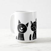 Kat, natuur, tekenen koffiemok (Voorkant links)