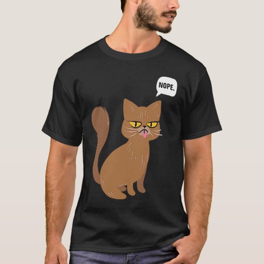 Kat Nee Statement Grafisch T-shirt (Voorkant)