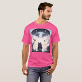 Kat neemt op door UFO T-shirt (Voorkant volledig)