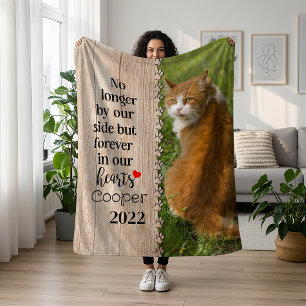 Kat niet meer aan onze kant, maar altijd in ons ha fleece deken
