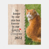 Kat niet meer aan onze kant, maar altijd in ons ha fleece deken (Voorkant)