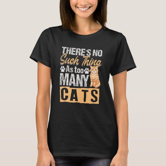 Kat niet zoals veel katten t-shirt (Voorkant)