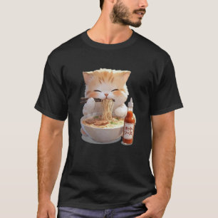 kat Noedel Saus Japanse T-shirt