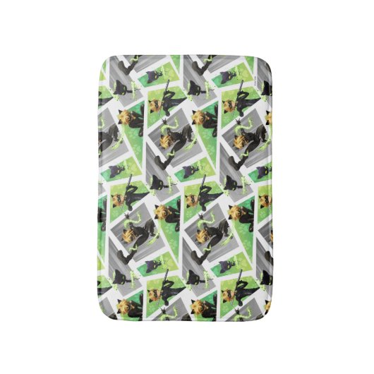 Kat Noir & Plagpatroon Badmat (Voorkant Verticaal)