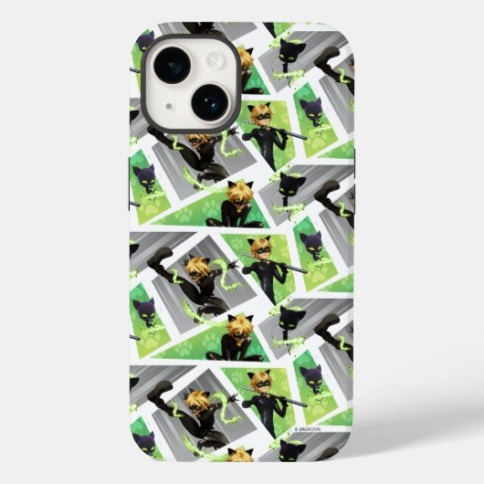 Kat Noir & Plagpatroon Case-Mate iPhone Case (Achterkant)