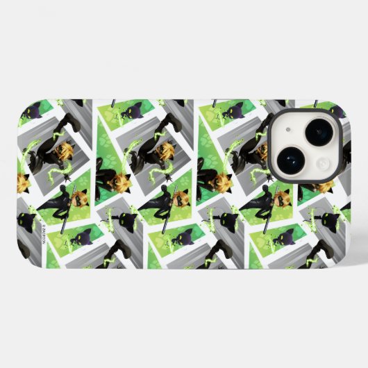 Kat Noir & Plagpatroon Case-Mate iPhone Case (Achterkant (horizontaal))