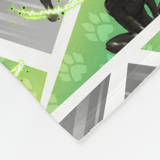 Kat Noir & Plagpatroon Fleece Deken (Hoek)