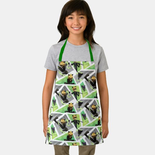 Kat Noir & Plagpatroon Schort (Insitu)