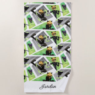 Kat Noir & Plagpatroon Strandlaken