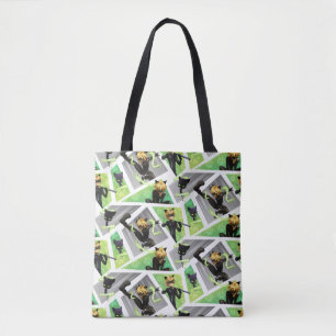 Kat Noir & Plagpatroon Tote Bag