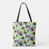 Kat Noir & Plagpatroon Tote Bag (Achterkant)