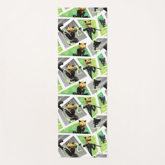 Kat Noir & Plagpatroon Yogamat (Voorkant)