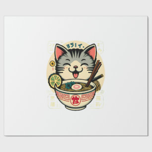 Kat Noodle Japanse Anime ga Kawaii Kat Cadeaupapier