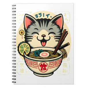 Kat Noodle Japanse Anime ga Kawaii Kat Notitieboek