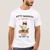 Kat Noodles Factory T-shirt (Voorkant)
