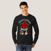 Kat-noodzaak koffie t-shirt (Voorkant volledig)