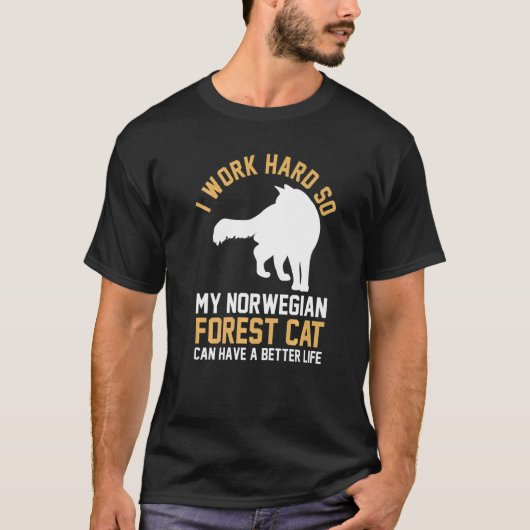 Kat  Noorse Bos T-shirt (Voorkant)