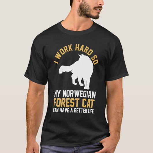 Kat  Noorse Bos T-shirt (Voorkant)