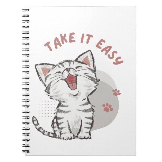 kat notebook notitieboek (Voorkant)