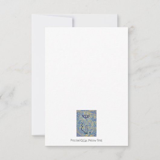 Kat-notecard Bedankkaart (Achterkant)