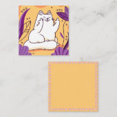 Kat Notitiekaartje (Voorkant / Achterkant)